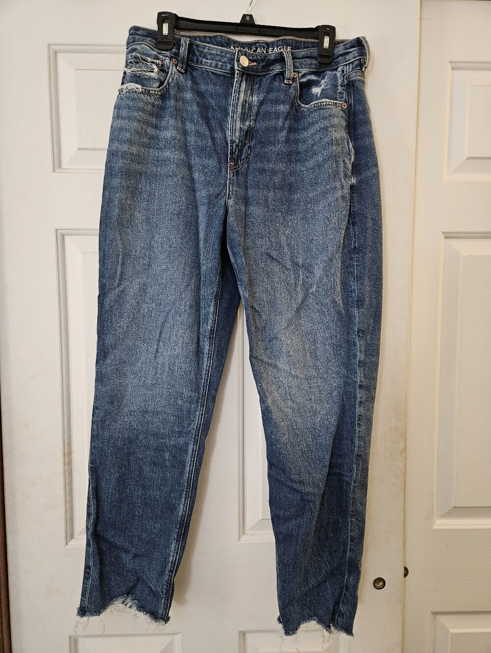 American Eagle Outfitters Women's Distressed Mom Jeans 12